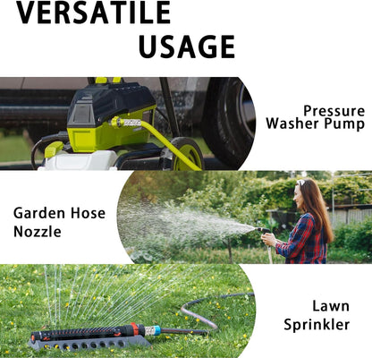 Stainless Steel Garden Hose Quick Connect Fittings Set
