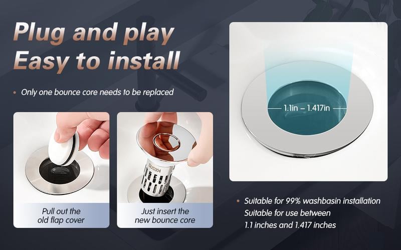 Universal Stainless Steel Drain Strainer